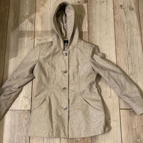 Jason Kole Medium Wool Pea Coat - Picture 1 of 4